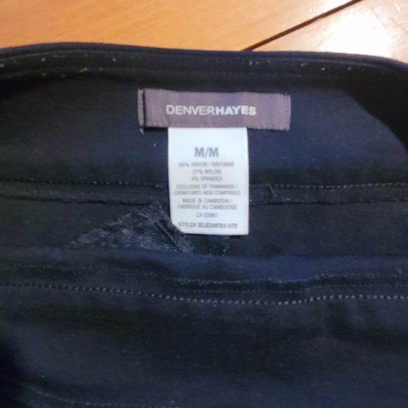 Stretch Denver Hayes black skirt- New - Picture 4 of 5